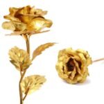 0879 B Golden Rose used in all kinds of places like household, offices, cafe's, etc. for decorating and to look good purposes and all.