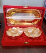 Elegant 5-in-1 Gold & Silver Plated Brass Servin Set with Velvet Gift Box - Image 7