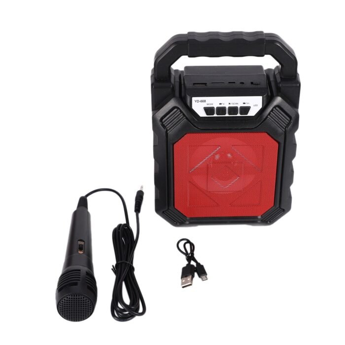 6642 Wireless Bluetooth Portable Boom Box Subwoofer Support Mic Input Outdoor Speaker 5 W Bluetooth Speaker