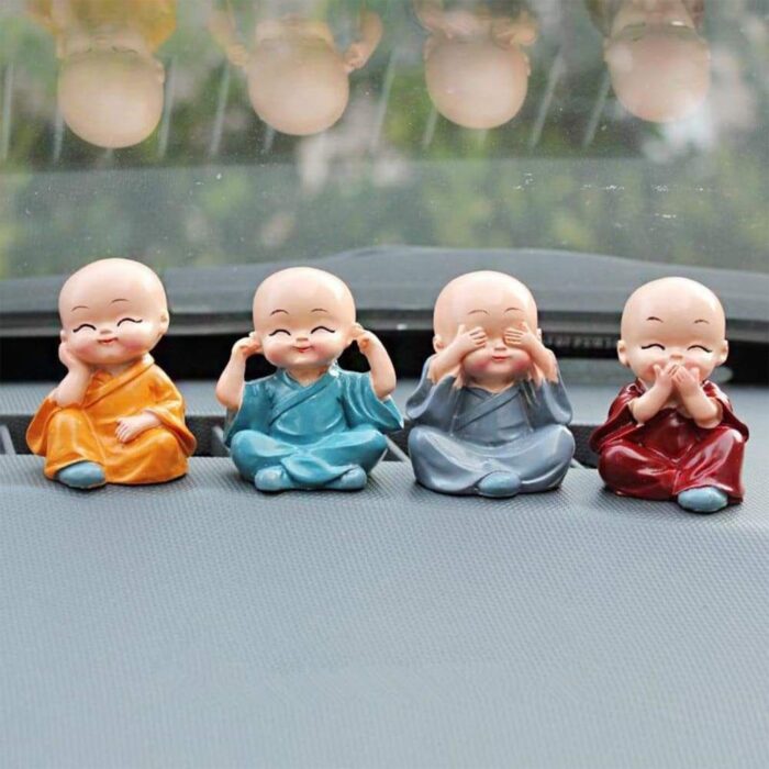 Baby Buddha 4Pc And Show Piece Used For House, Office And Official Decorations Etc. - Image 1