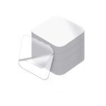 1758 Self Adhesive Tape Double Sided Heavy Duty Tap for Wall, Kitchen, Office, Wall, Car | Stickers for Home (Pack of 10 Pcs) (Size - 6cm x 6cm Each, Transparent)