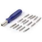 9109 (Set of 6pc) Screwdriver Set, Steel 16 in 1 with 15 Screwdriver Bits, Professional Magnetic Driver Set