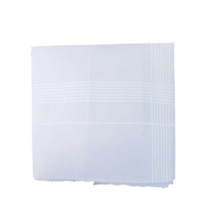 1537 Men's King Size Formal Handkerchiefs for Office Use - Pack of 12