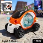 Plastic 360 Degree Rotating Stunt Car Toy with Lights and Music - Image 2
