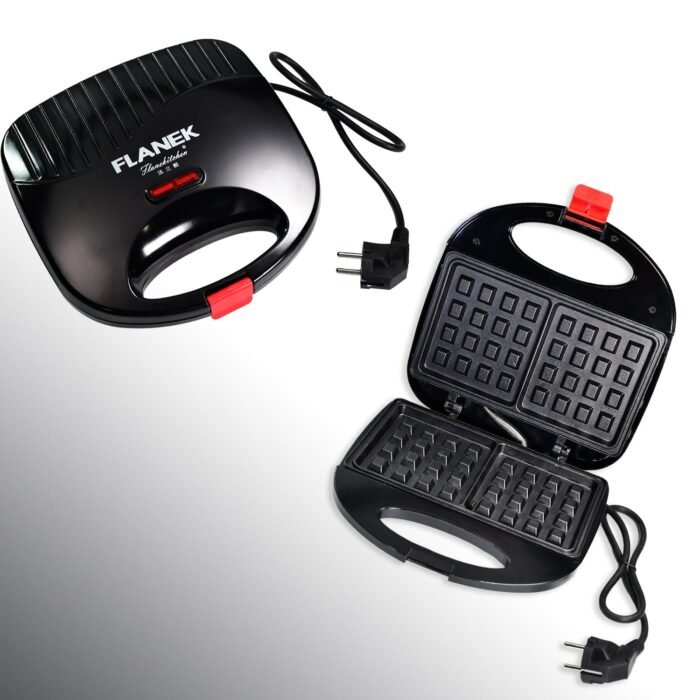 2817 Waffle Maker, Makes 2 Square Shape Waffles| Non-Stick Plates| Easy to Use with Indicator Lights