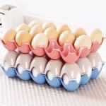 15 Cavity Plastic Egg Tray Egg Trays For Storage With 15 Eggs Holder (4 Pc Set)