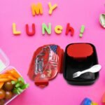 Beautiful Car Design Printed Plastic Lunch Box With Inside Small Box & Spoon For Kids, Air Tight Lunch Tiffin Box For Girls Boys, Food Container, Specially Designed For School Going Boys And Girls