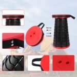 Retractable Folding Stools Portable Lightweight For Indoor And Outdoor Travel, Fishing, Camping, Garden Use