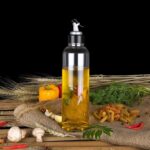 2288A 1LTR OIL DISPENSERWITH LID - CLEAR, DRIP FREE SPOUT, CONTROLLED USE
