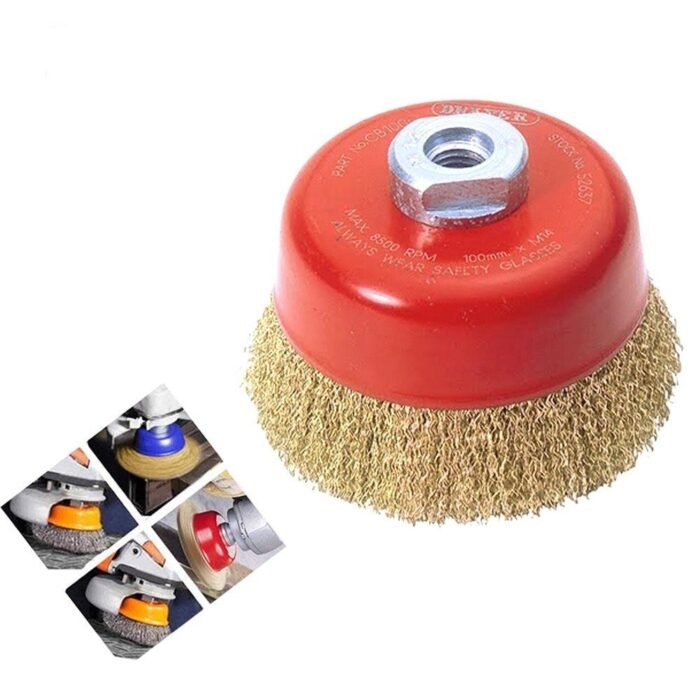 194 Wire Wheel Cup Brush (Gold)