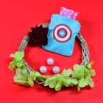 Captain America'S Shield Small Hot Water Bag With Cover For Pain Relief, Neck, Shoulder Pain And Hand, Feet Warmer, Menstrual Cramps.