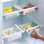 2336A EXPANDABLE ADJUSTABLE MULTIPURPOSE FRIDGE STORAGE BASKET ( 2 pc )