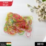 Rubber Band For Office/Home And Kitchen Accessories Item Products, Elastic Rubber Bands, Flexible Reusable Nylon Elastic Unbreakable, For Stationery, School Multicolor