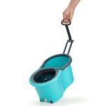 4941 Quick Spin Mop Plastic spin, Bucket Floor Cleaning, Easy Wheels & Big Bucket, Floor Cleaning Mop with Bucket