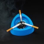 2974 Melamine Cigarette Ashtray Table top Modern Ashtray Cigar for Outdoor Indoor Desktop Smoking home Office Fashion Decoration.