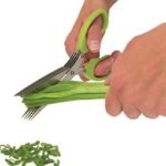 Multifunction Vegetable Stainless Steel Herbs Scissor With 5 Blades
