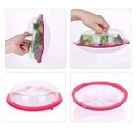 Air-Tight Microwave Oven Dish Cover Microwave Splatter Cover Food Cover Microwave Food Plate Kitchen Plate Dish Lid Dishwasher Safe