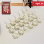 Transparent Rubber Vacuum Sucker Hooks Hanger Strong Suction Cup Bathroom Kitchen Window Wall Accessories (18 Pcs Set)