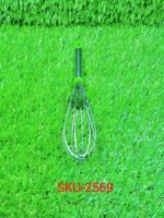 2569 Stainless Steel Wire Whisk,Balloon Whisk,Egg Frother, Milk & Egg Beater (8 inch)
