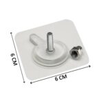 9017 Adhesive Screw Wall Hook used in all kinds of places including household and offices for hanging and holding stuffs etc.
