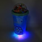 Led Light Unicorn Sipper Water Bottle Mason Jar Tumbler With Straw For Kids Glitter Sipper With Toy Drinking Cups For Boys And Girls School/Tuition/Gym/ Picnic, Kids And Adults, Birthday Return Gifts