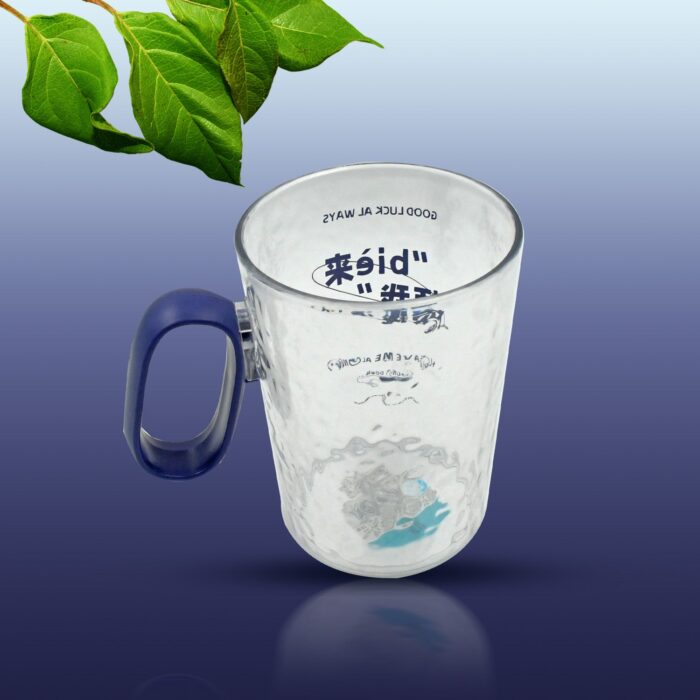 Multi-Purpose Plastic Cup With Handle, Reusable Cups, Environmental Friendly Festival For Drinking Tea Coffee, Non-Slip Bathroom Cup Tooth Cups For Outdoor For Household Gift For Birthday, (1 Pc / Mix Design) - Image 5