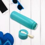 Portable Water Bottle, Creative Wheat Fragrance Glass Bottle With Mobile Phone Holder Wide Mouth Glass Water 380Ml (Moq :- 80 Pc)