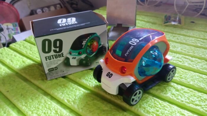 Plastic 360 Degree Rotating Stunt Car Toy with Lights and Music - Image 7