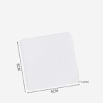 1758 Self Adhesive Tape Double Sided Heavy Duty Tap for Wall, Kitchen, Office, Wall, Car | Stickers for Home (Pack of 10 Pcs) (Size - 6cm x 6cm Each, Transparent)