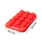 2171A Plastic Egg Carry Tray Holder Carrier Storage Box (12Cavity)