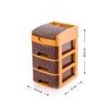 4792 Mini 3 Layer D Storage used in all kinds of household and official places for storing of various types of stuffs and items etc.