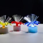 6237 Fiber Optic Light, Mini Color Change LED Table Centerpieces,  Light Up Candle - Pack of 12