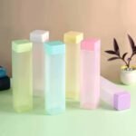 Large Capacity Plastic Water Bottle | Set Of 6 | Office Bottle | Gym Bottle | Home | Kitchen | Leakproof And Bpa Free Drinks Bottle | Square Water Drink Juice Bottle Wide-Mouth Bpa Free Leak-Free Lightweight (6 Pcs Set)