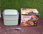 Green Double-Layer Portable Lunch Box Stackable With Carrying Handle And Spoon Lunch Box , Bento Lunch Box - Image 12