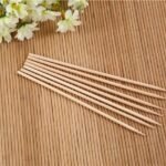 Camping Wooden Color Bamboo Bbq Skewers Barbecue Shish Kabob Sticks Fruit Kebab Meat Party Fountain Bamboo Bbq Sticks Skewers Wooden (30Cm)