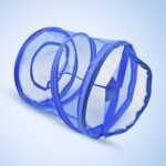 Mesh Popup Laundry Hamper, Foldable Portable Cylindrical Dirty Clothes Basket For Bedroom, Kids Room, College Dormitory And Travel