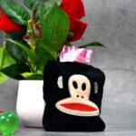 Black Monkey Small Hot Water Bag With Cover For Pain Relief, Neck, Shoulder Pain And Hand, Feet Warmer, Menstrual Cramps.