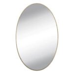 9053A SMALL OVAL FRAME LESS MIRROR WALL STICKER FOR DRESSING 