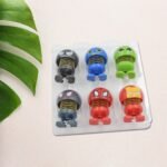 Car Dashboard Spring Dancing Toys 6 Pcs / Set Car Interior Decor Bounce Doll |Dancing Toy For Car Dashboard | Car Dashboard Accessories | (Dashboard Dancing Toy)