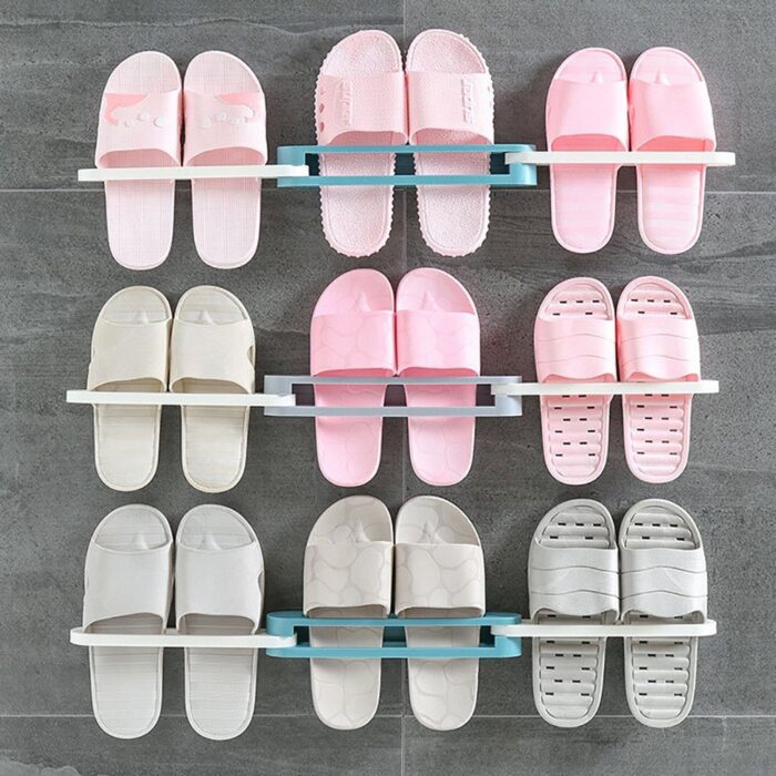 Multifunction Folding Slippers / Shoes Hanger Organizer Rack - Image 7