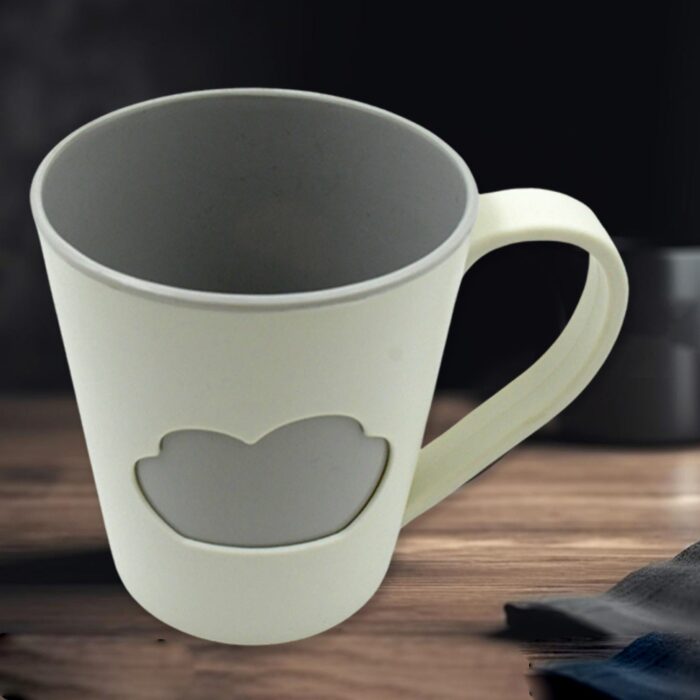 Multi-Purpose Plastic Cup With Handle, Reusable Cups, Environmental Friendly Festival For Drinking Tea Coffee, Non-Slip Bathroom Cup Tooth Cups For Outdoor For Household Gift For Birthday, (1 Pc / Mix Design) - Image 4
