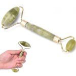 1387 Smooth Facial Roller & Massager Natural Massage Jade Stone 