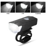 1637 USB Rechargeable Bicycle Light Set 400 Lumen Super Bright Headlight Front Lights