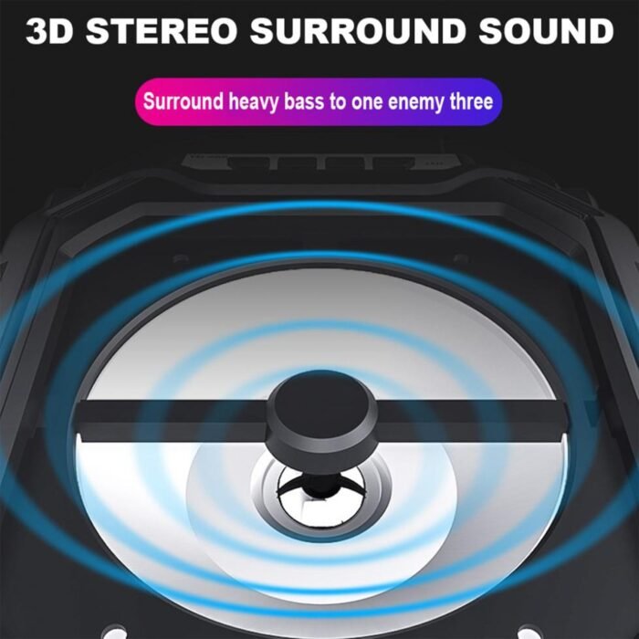 6642 Wireless Bluetooth Portable Boom Box Subwoofer Support Mic Input Outdoor Speaker 5 W Bluetooth Speaker