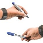 9012 10Pc Blue Marker and pen used in studies and teaching white boards in schools and institutes for students.