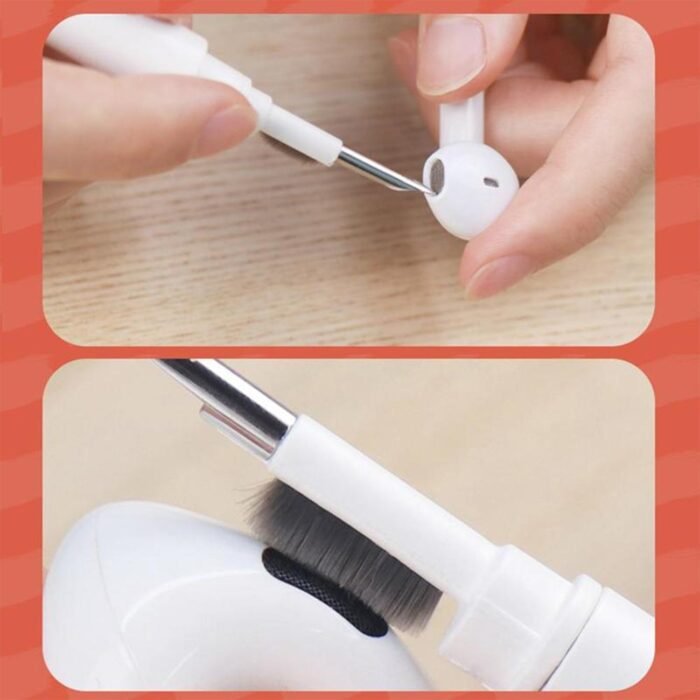 6251 5in1 Multi-Function Soft Dust Clean Bush for Computer Cleaning, with Corner Gap Duster Keycap Puller Remover for Gamer Pc