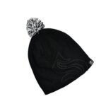 6341 Men's and Women's Skull Slouchy Winter Woolen Knitted Black Inside Fur Beanie Cap.