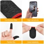 7391 Thumb & Finger Sleeve for Mobile Game, Pubg,Cod,Freefire (1Pair only)