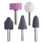 412 -5 Pcs Shank Abrasive Mounted Stone (Multicolour) 