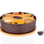 2509 Round Plastic Masala Spice Box 